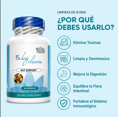 15 Day Cleanse™ Limpieza Natural Instantánea