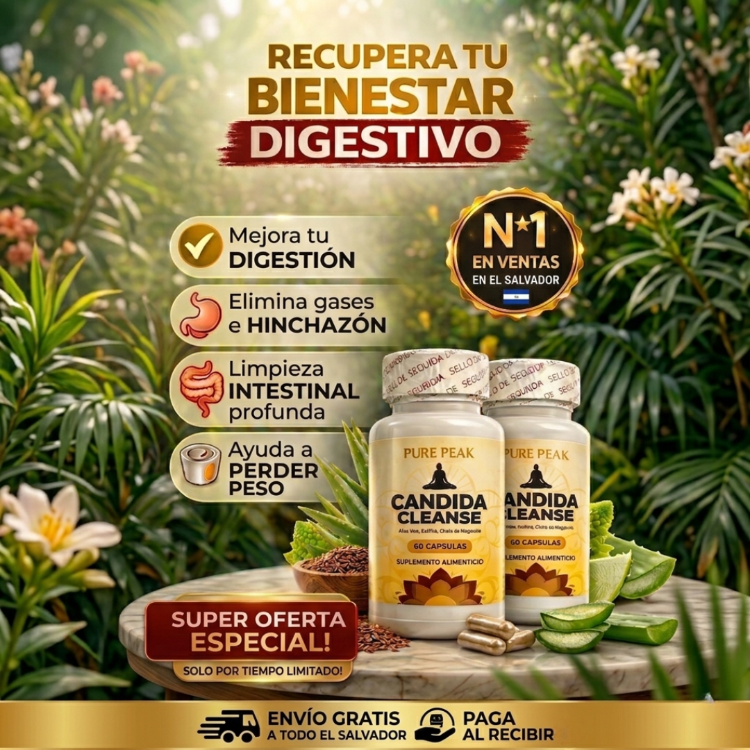 Candida Cleanse™ - Limpieza intestinal profunda para reducir hinchazón y mejorar tu digestión