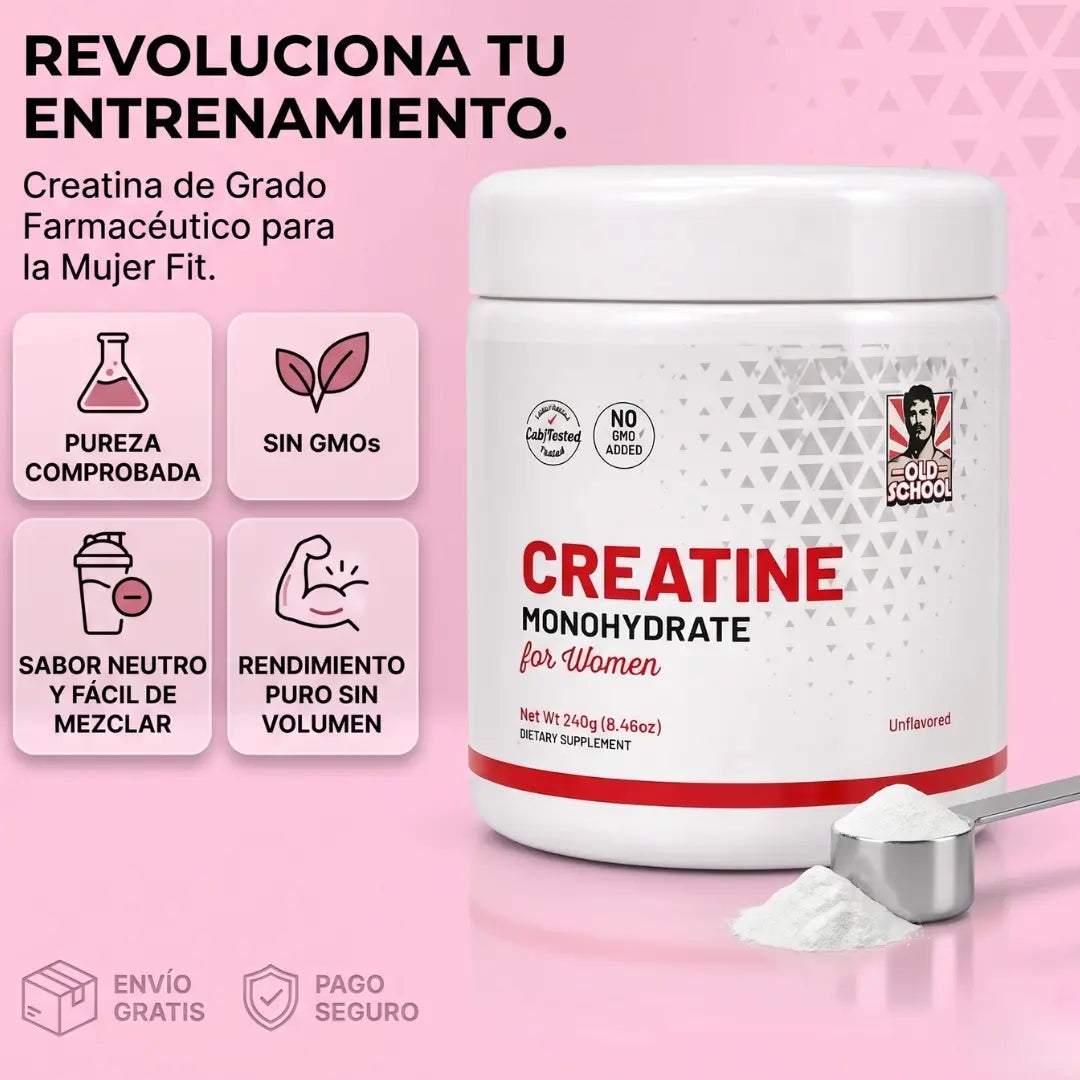 OFERTA 2 X 1 | Creatina Monohidratada para Mujeres Fórmula Especial 100% ORIGINAL