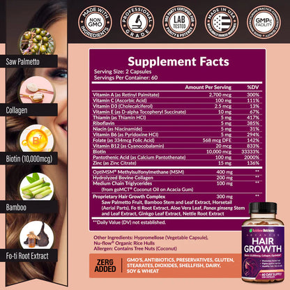 🚨OFERTA: 🌿HairGrowth Rainbow Nutrients™ - Nutrición Profunda 60 Cápsulas