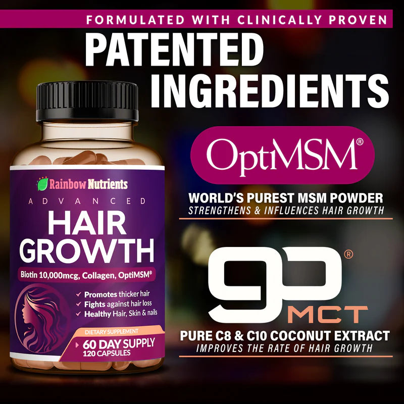 🚨OFERTA: 🌿HairGrowth Rainbow Nutrients™ - Nutrición Profunda 60 Cápsulas