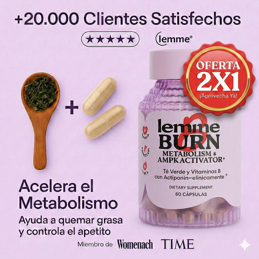 Lemme Burn™ 2x1 HOY | Apoyo Natural para el Metabolismo y Bienestar Diario