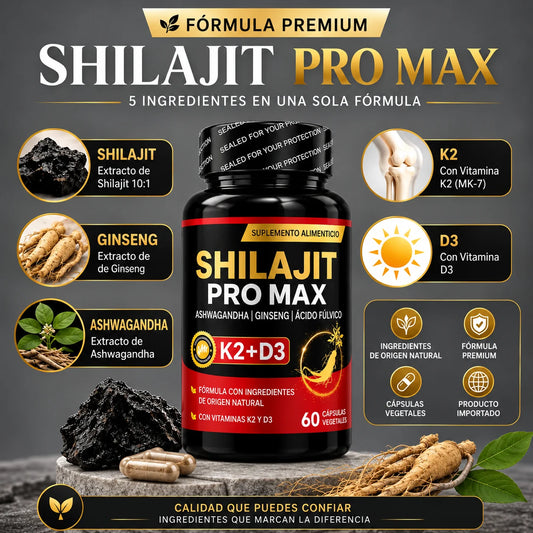 SHILAJIT PRO MAX – FÓRMULA PREMIUM DE ORIGEN NATURAL SHILAJIT PRO MAX