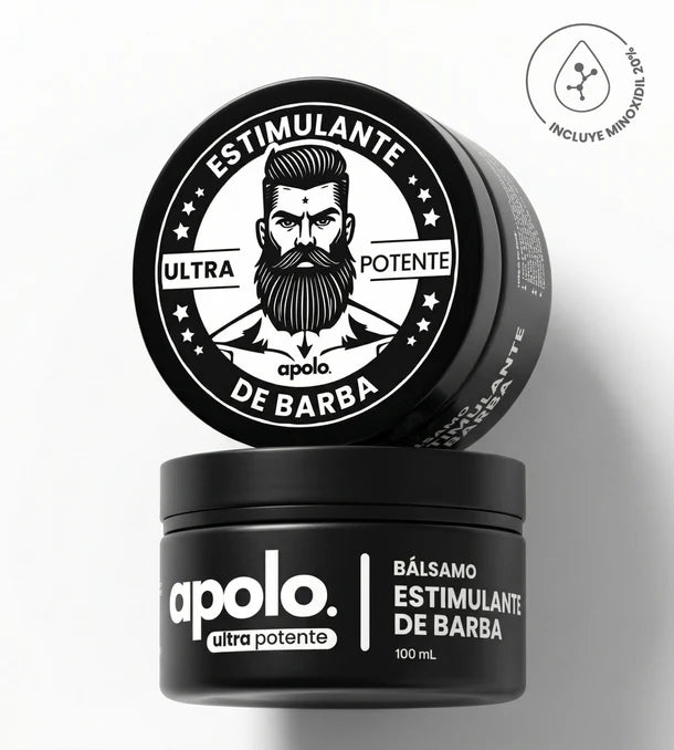 Bálsamo para Crecimiento de Barba Ultra Potente con Minoxidil 20% | 100mL