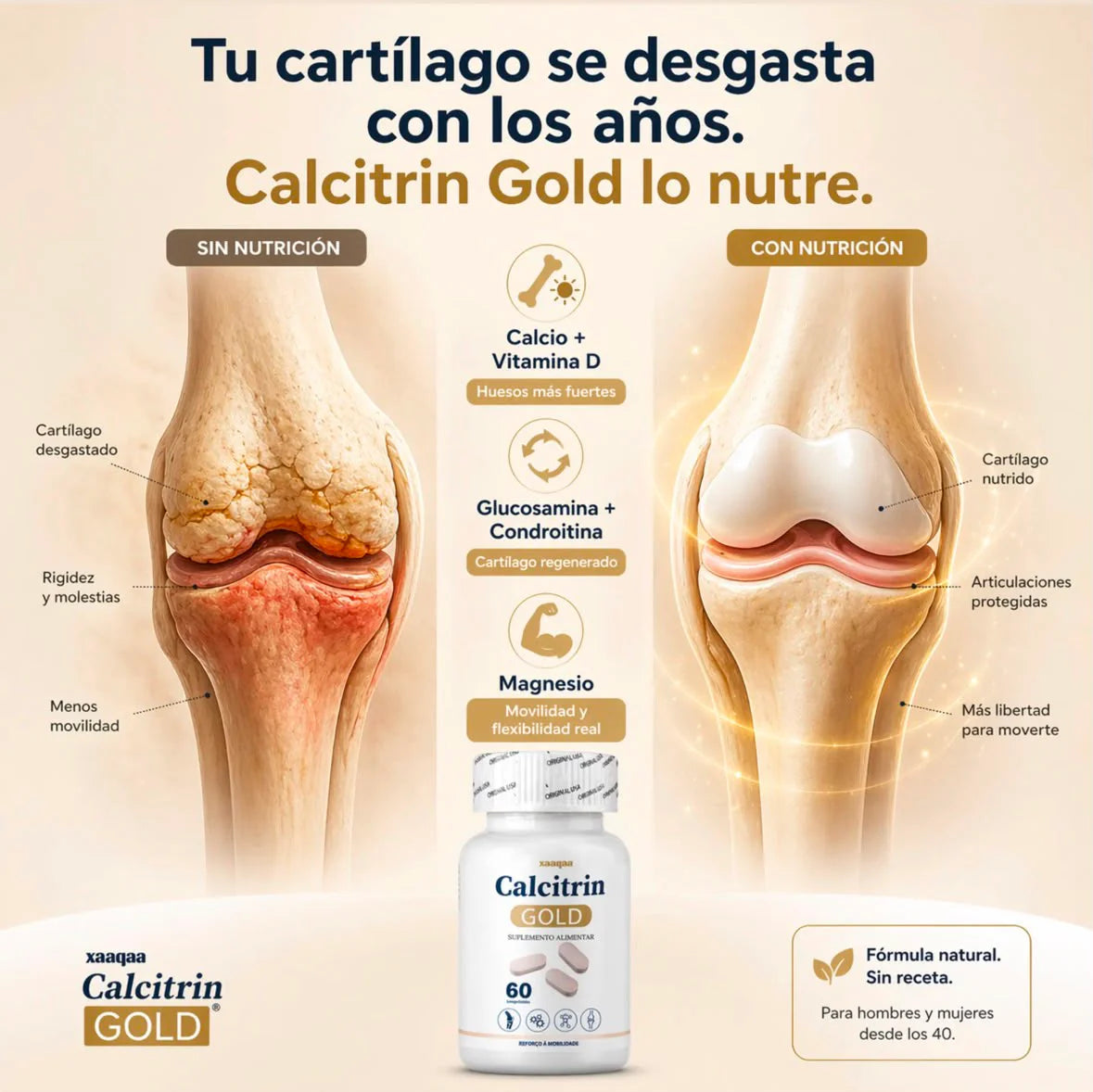 CALCITRIN GOLD™ | Apoyo para huesos, rodillas y articulaciones