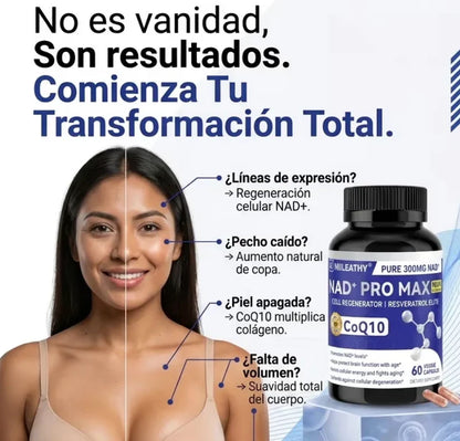 OFERTA 2X1 | NAD+ PRO MAX™ | Fórmula Avanzada de Energía y Vitalidad