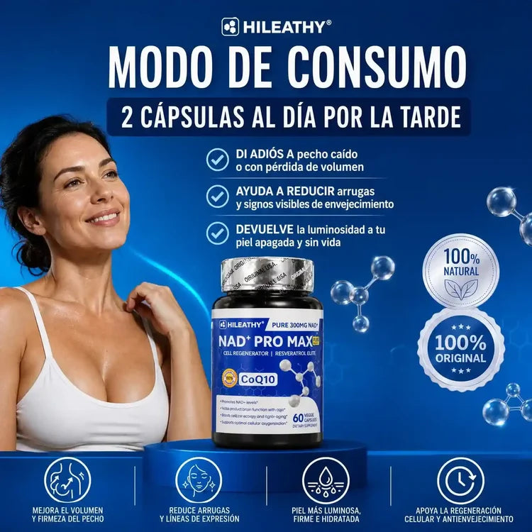 OFERTA 2X1 | NAD+ PRO MAX™ | Fórmula Avanzada de Energía y Vitalidad