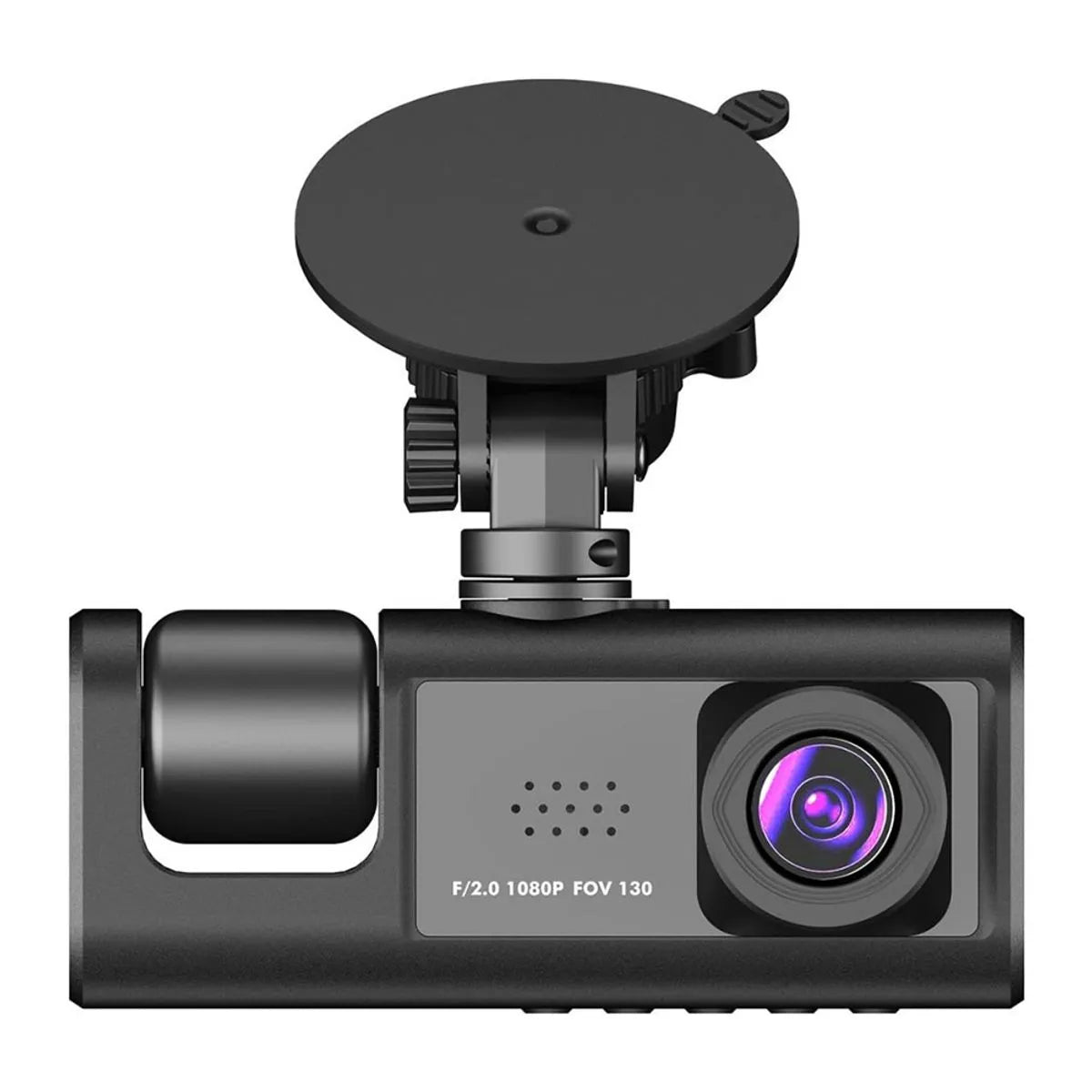 Dashcam Triple 1080P 3 Cámaras Simultáneas Delantera, Interior y Trasera Visión Nocturna, Sensor