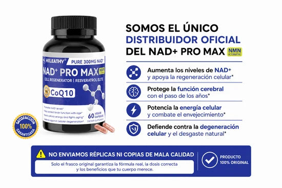 OFERTA 2X1 | NAD+ PRO MAX™ | Fórmula Avanzada de Energía y Vitalidad