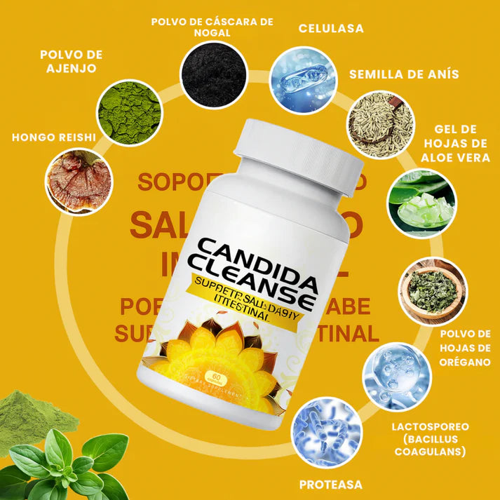 Candida Cleanse™ - Limpieza intestinal profunda para reducir hinchazón y mejorar tu digestión