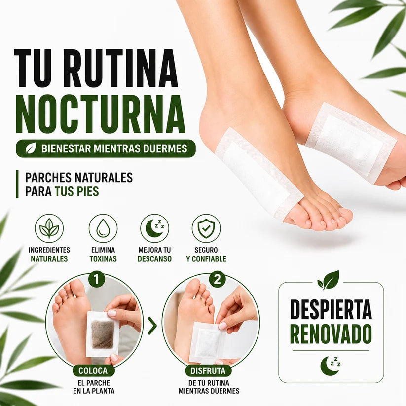 🌿 X10 Parches Kinoki™ | Bienestar y desintoxicación mientras duermes